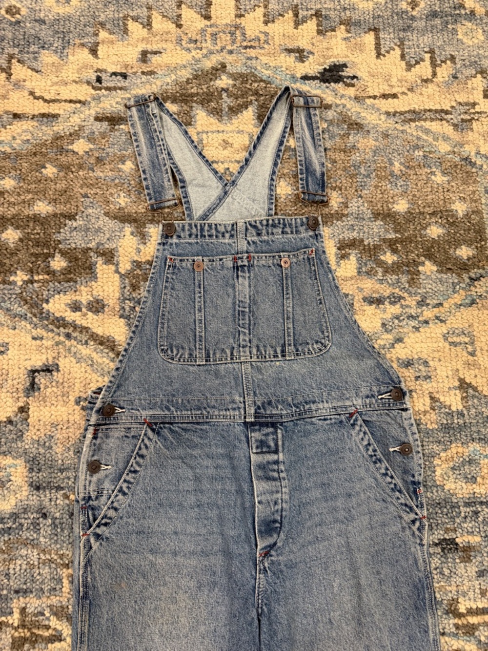 Free people Classic Denim Overalls - Light Blue - Picture 2 of 7
